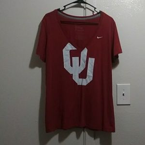 OU women's v-neck